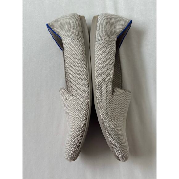 Rothys The Loafer Linen Double Stitch Beige Cream Womens Size 9 Round Toe - Picture 3 of 6